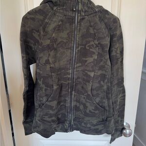 Lululemon Athletica Scuba Green Camouflage Hoodie